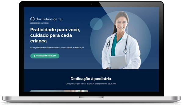 Weborama - landing page médicos tema dark